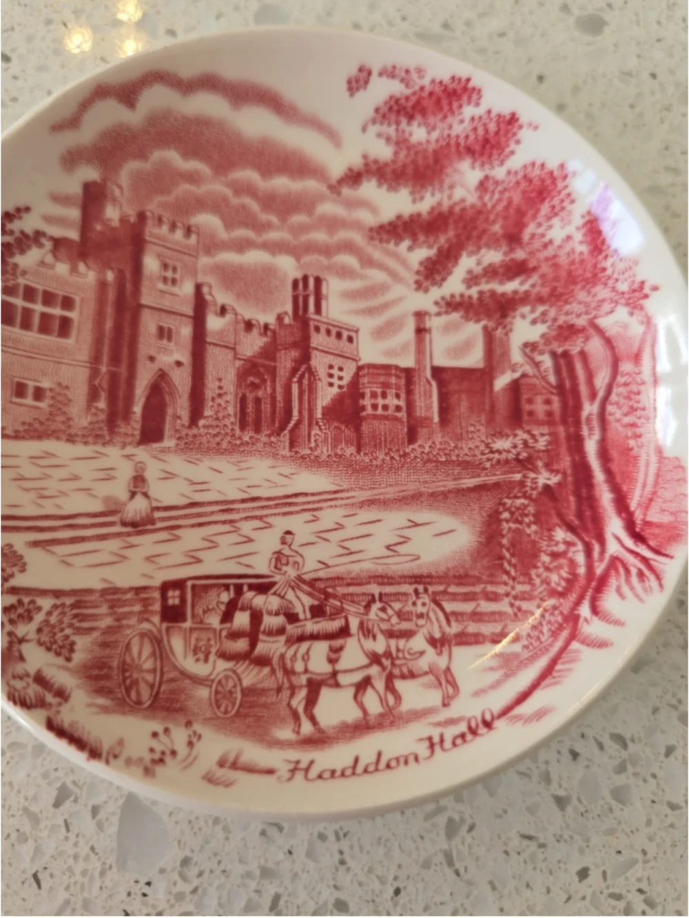 Johnson Bros Pink Haddon Hall Pink Coaster 4